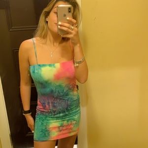 NWT Tie-dye mini dress size small